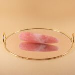 Crystina. Straight, Rose Quartz Crystal Wand
