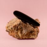 Micky. Straight, Black Obsidian Crystal Wand