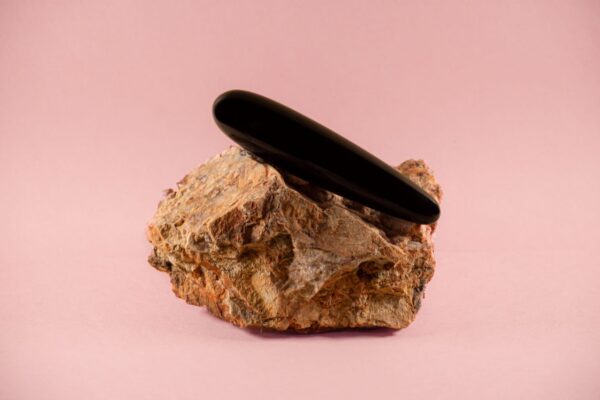 Micky. Straight, Black Obsidian Crystal Wand