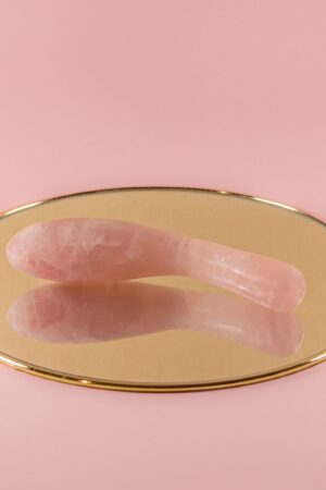 MISSY. Curved, Eggplant, Rose Quartz Pleasure Wand