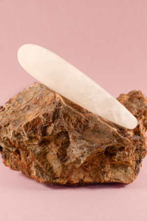 Cloud. Straight, Clear Quartz Crystal Wand