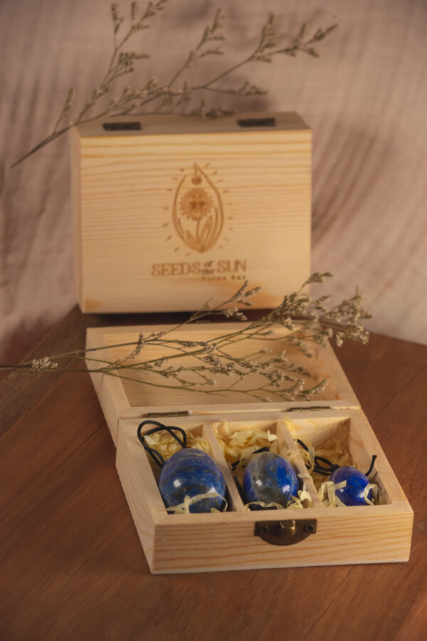 Lapis Lazuli Yoni Egg - Image 2